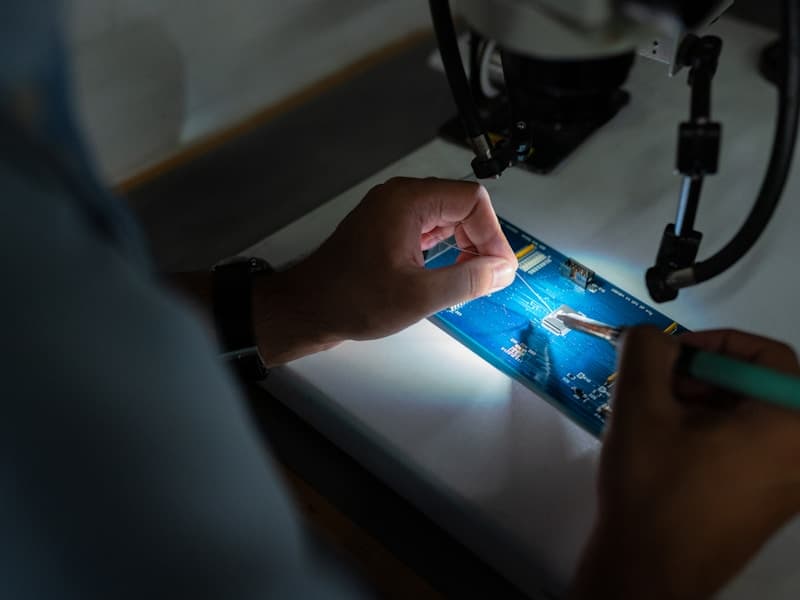 An operations team using AI to monitor the production floor